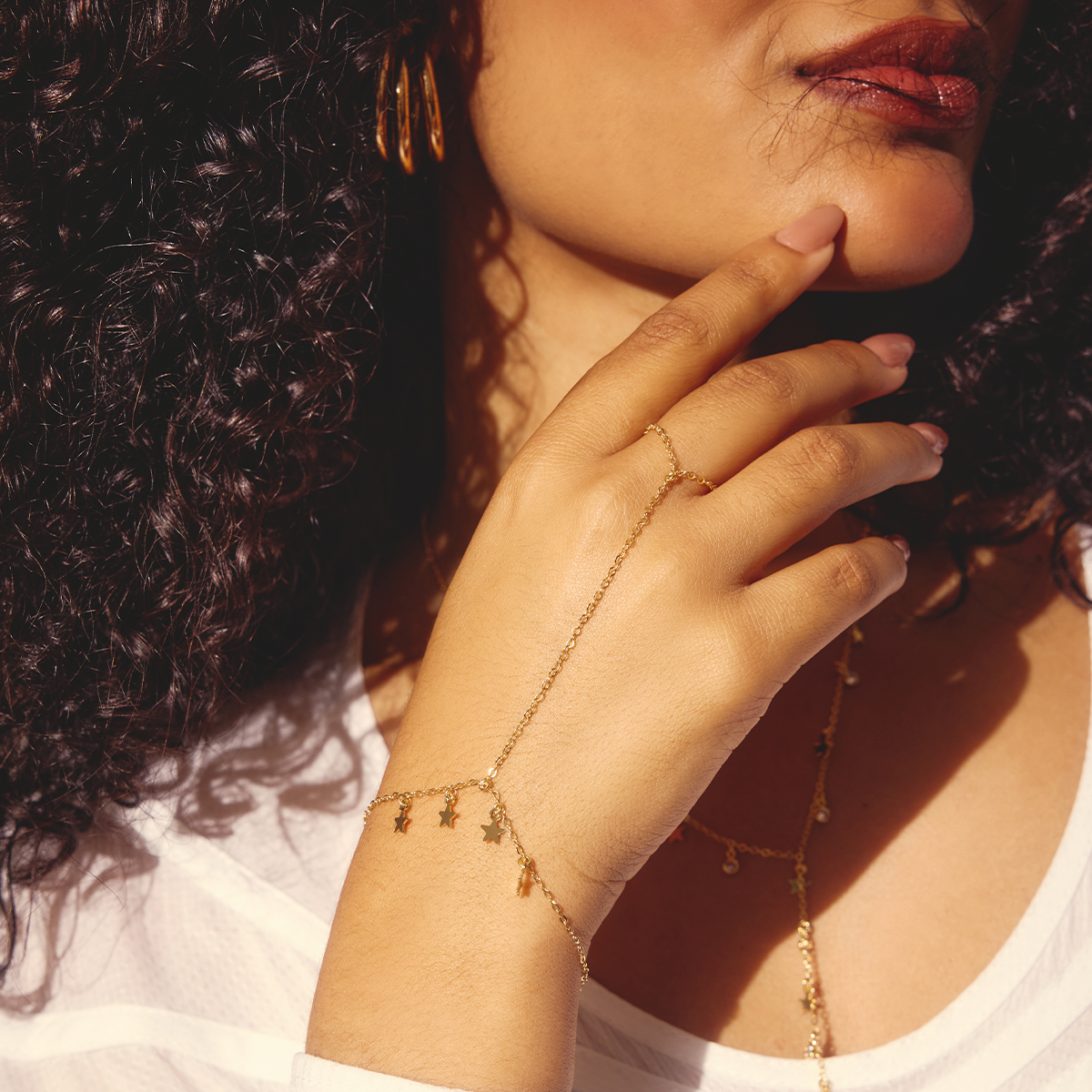 PULSEIRA DE MÃO SOUL DOURADO