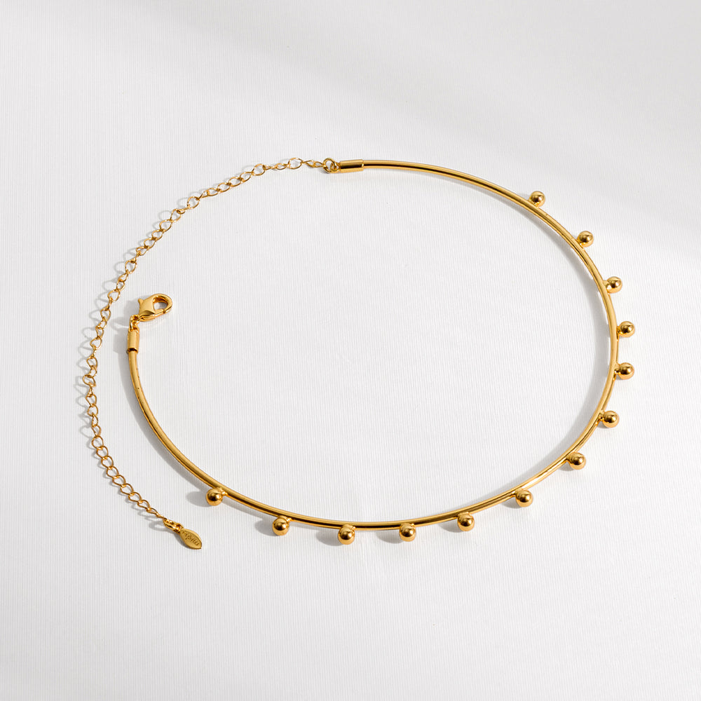 CHOKER OLHO GIPSY DOURADO
