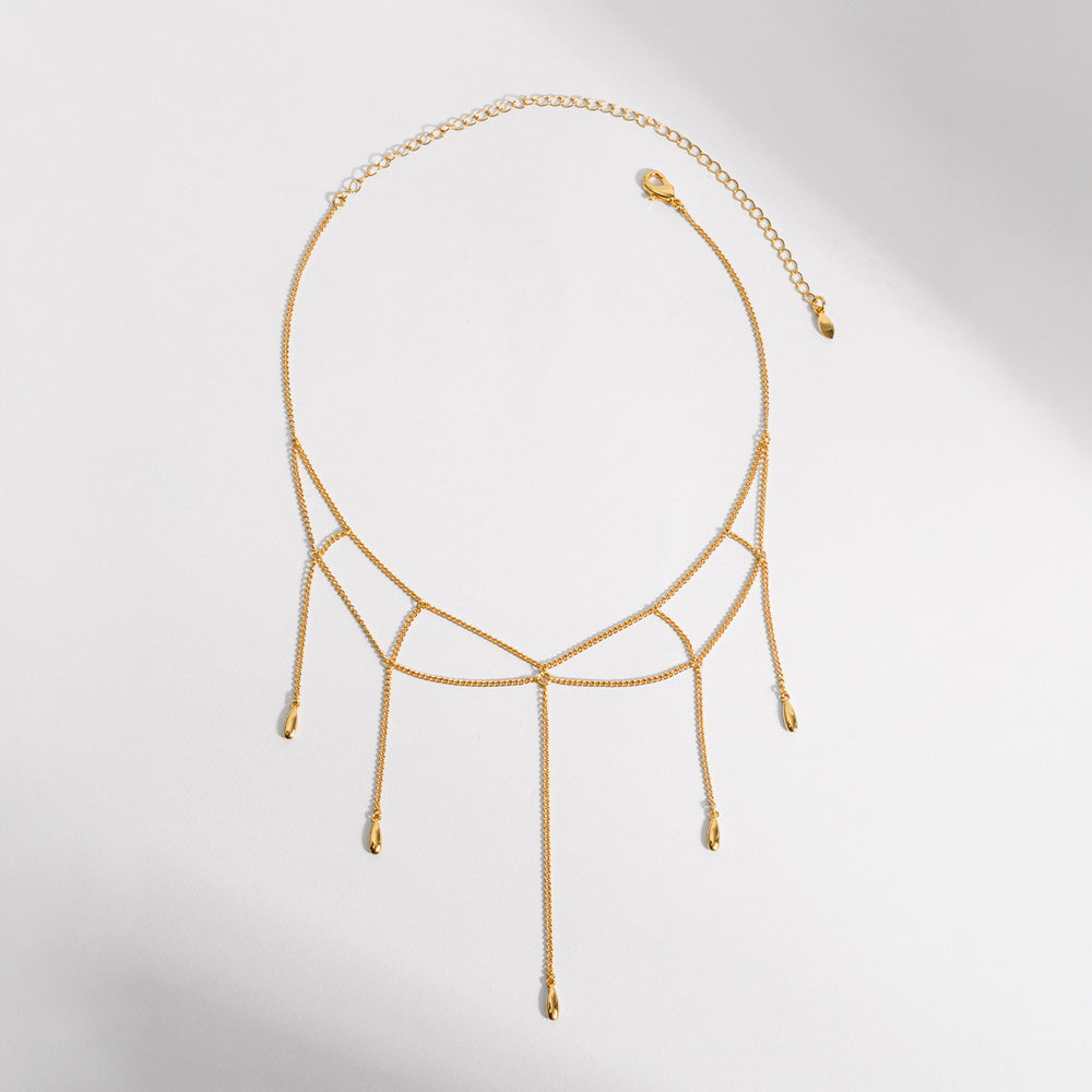 COLAR OLHO GIPSY DOURADO