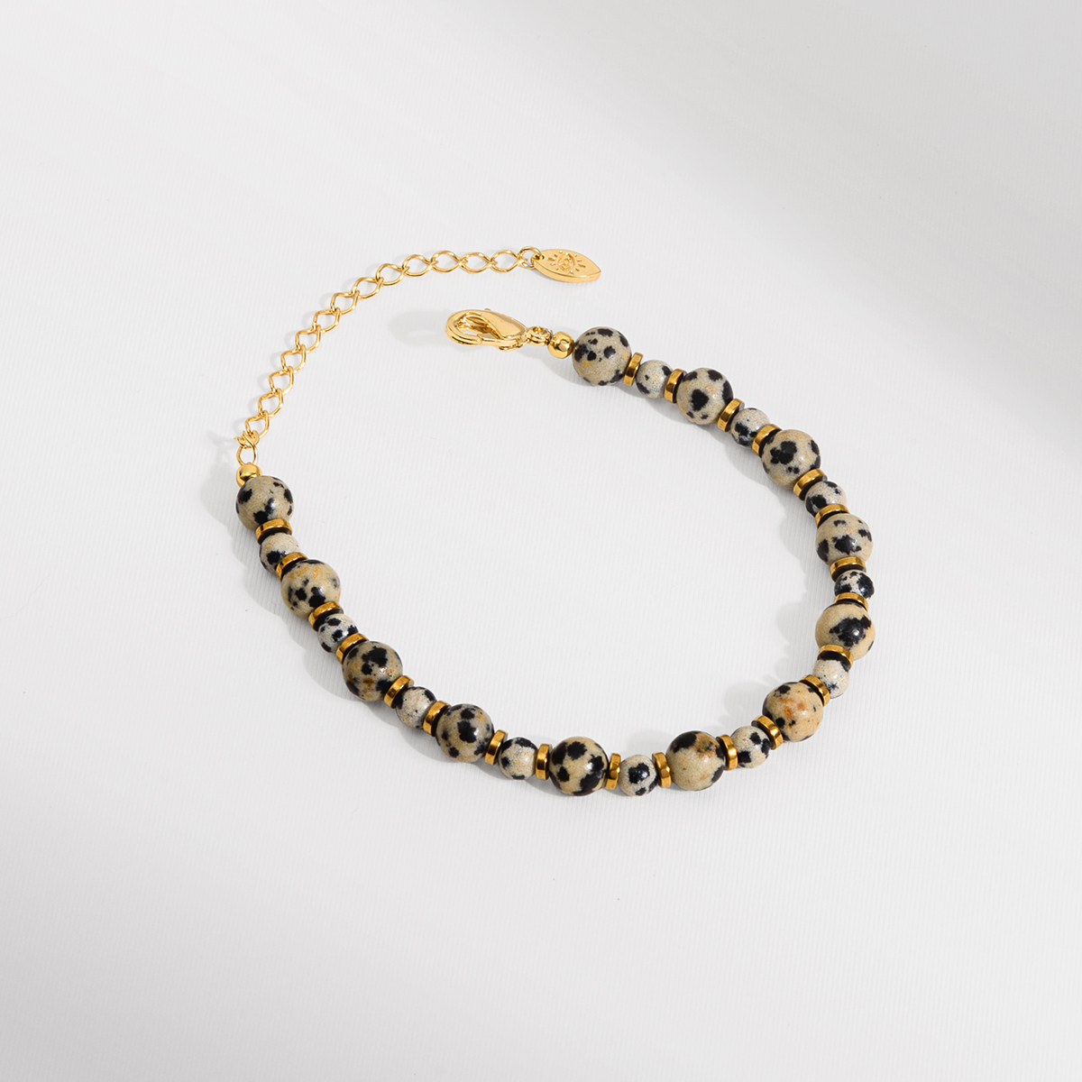 PULSEIRA LOVE JASPE DOURADO