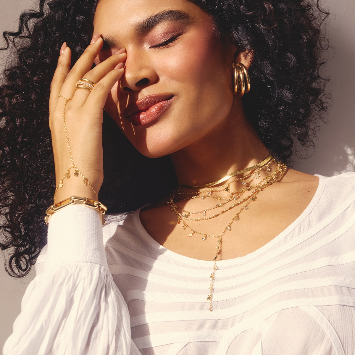 PULSEIRA DE MÃO SOUL DOURADO