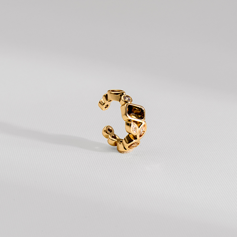 PIERCING NUANCES MARROM DOURADO