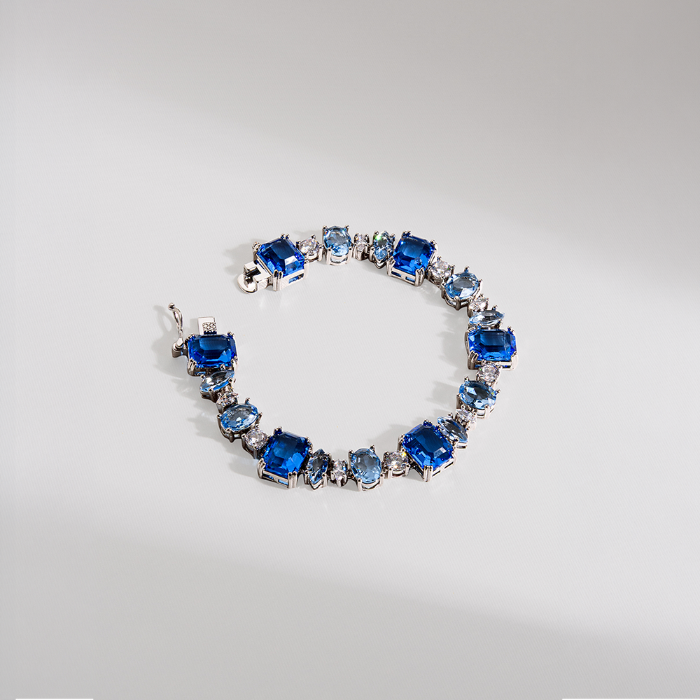 PULSEIRA NUANCES AZUL PRATEADO