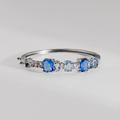 BRACELETE NUANCES AZUL PRATEADO