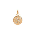 BE CHARM LETRAS CRAVEJADO BOLD PINGENTE DOURADO LETRA H
