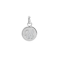 BE CHARM LETRAS CRAVEJADO BOLD PINGENTE PRATEADO LETRA U