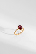 ANEL BLUSH SOLITÁRIO DOURADO