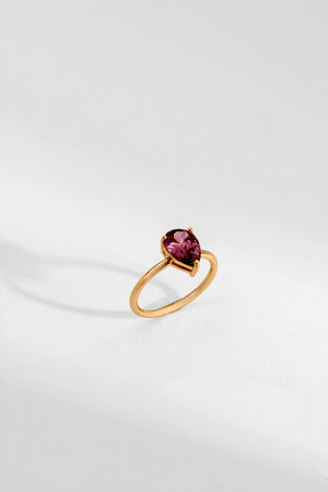 ANEL BLUSH SOLITÁRIO DOURADO