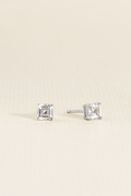 BRINCO ZIRCONIA RETANGULAR PRATA 925 PRATEADO