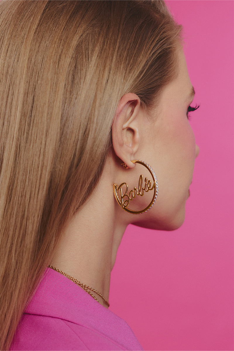 BRINCO ARGOLA BARBIE DOURADO