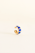 PIERCING INTUIÇÃO AZUL ESMALTADO DOURADO