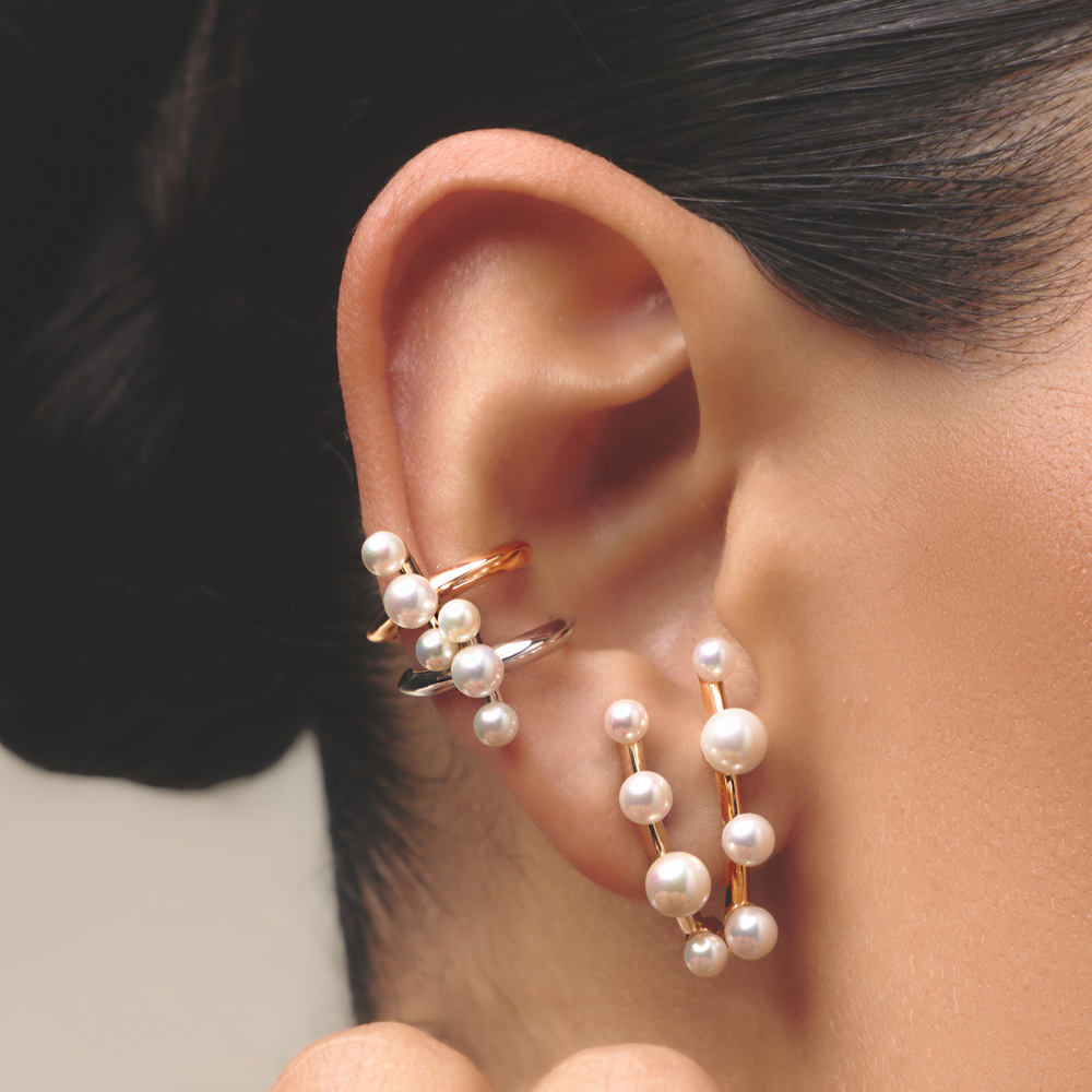 PIERCING PÉROLAS HALO PRATEADO