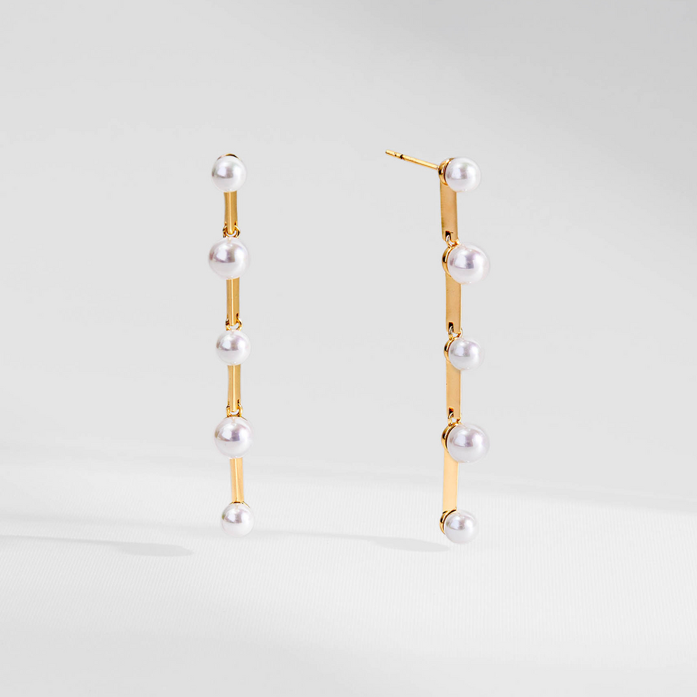 BRINCO PÉROLAS HALO DOURADO