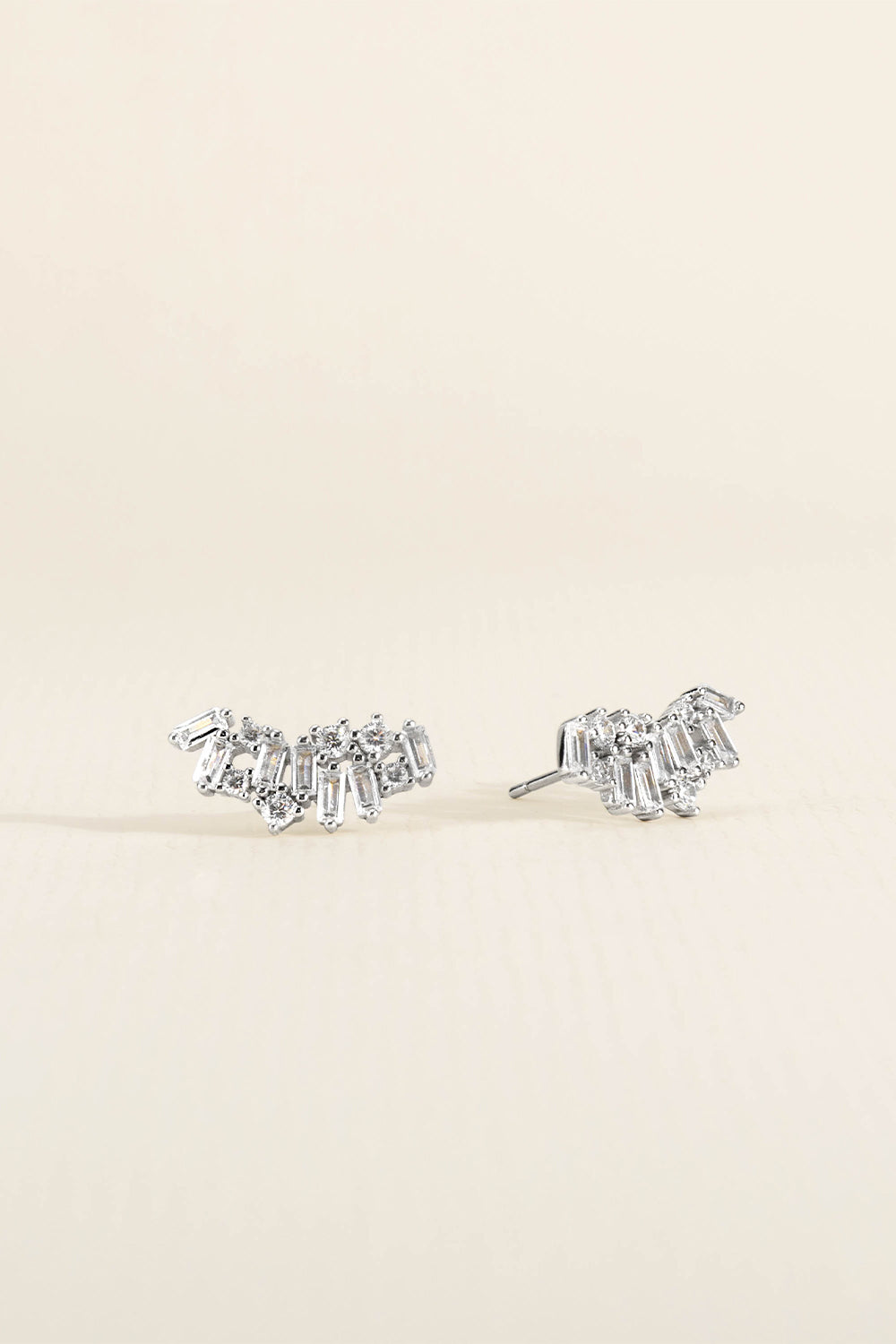 BRINCO EARCUFF BAGUETTE PRATA 925 PRATEADO