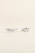 BRINCO EARCUFF ZIRCÔNIA NAVETE PRATA 925 PRATEADO