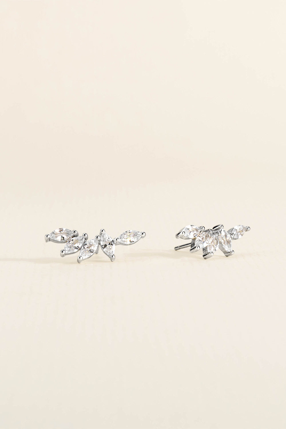 BRINCO EARCUFF ZIRCÔNIA NAVETE PRATA 925 PRATEADO