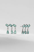 BR BRINCO EARCUFF AZUL PRATA 925 AZUL
