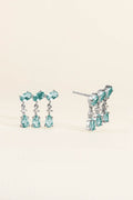BRINCO EARCUFF PENDENTE AZUL PRATA 925 AZUL