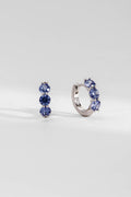 BR BRINCO ARGOLA ZIRCONIA REDONDA PRATA 925 AZUL