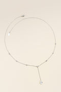 COLAR GRAVATINHA GOTA 40CM+5 PRATA 925 PRATEADO