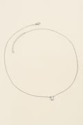 COLAR ZIRCONIA GOTA PRATA 925 PRATEADO