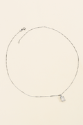 COLAR PONTO DE LUZ ZIRCONIA RETANGULAR PRATA 925 PRATEADO