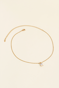 COLAR SOLITÁRIO GLOW BAGUETE 8MM DOURADO DOURADO