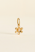 PINGENTE CHARM BAR FLOR PEROLA DOURADO