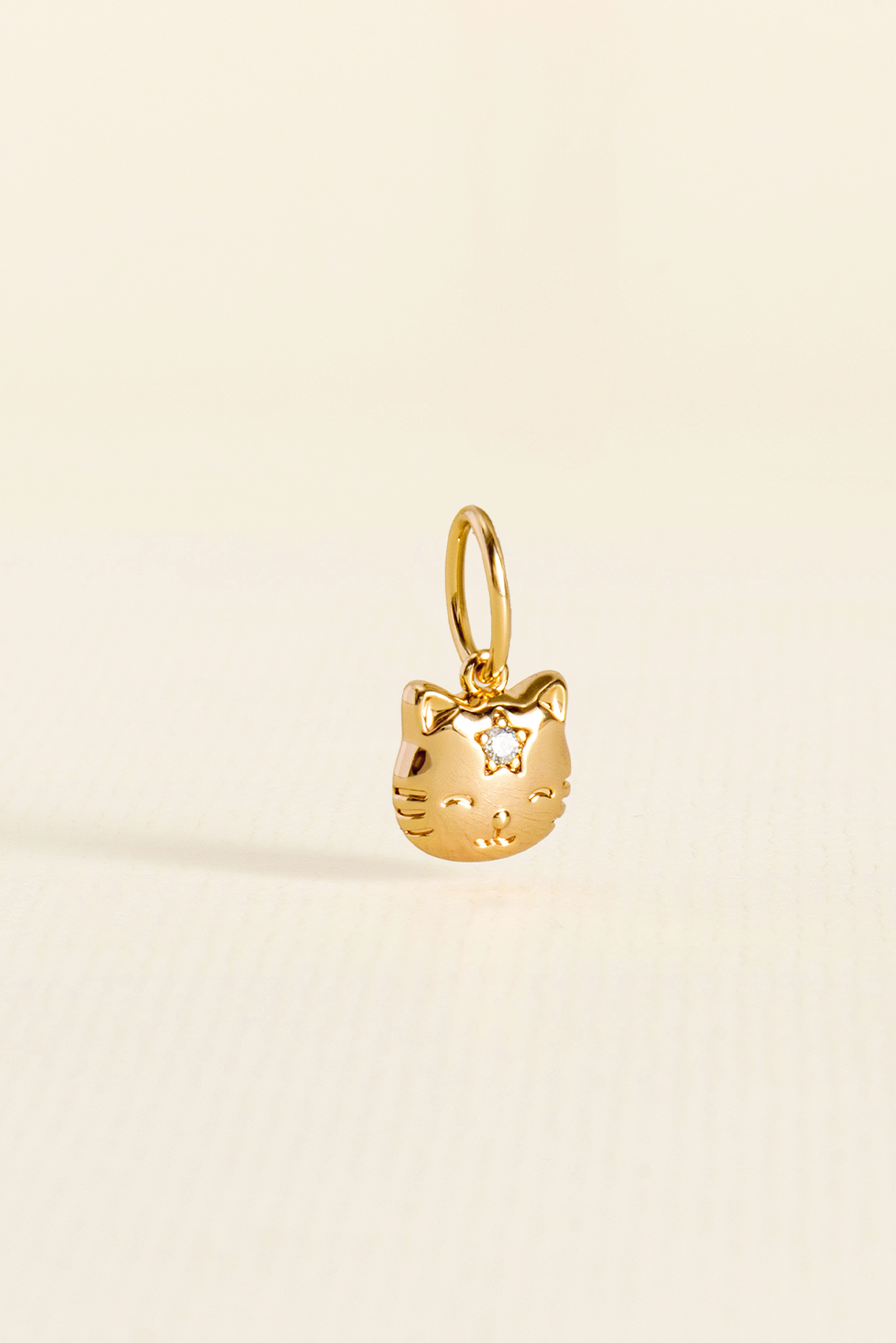 PINGENTE CHARM BAR GATO DOURADO