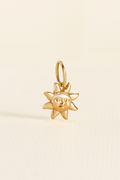 PINGENTE CHARM BAR SOL MISTICO DOURADO