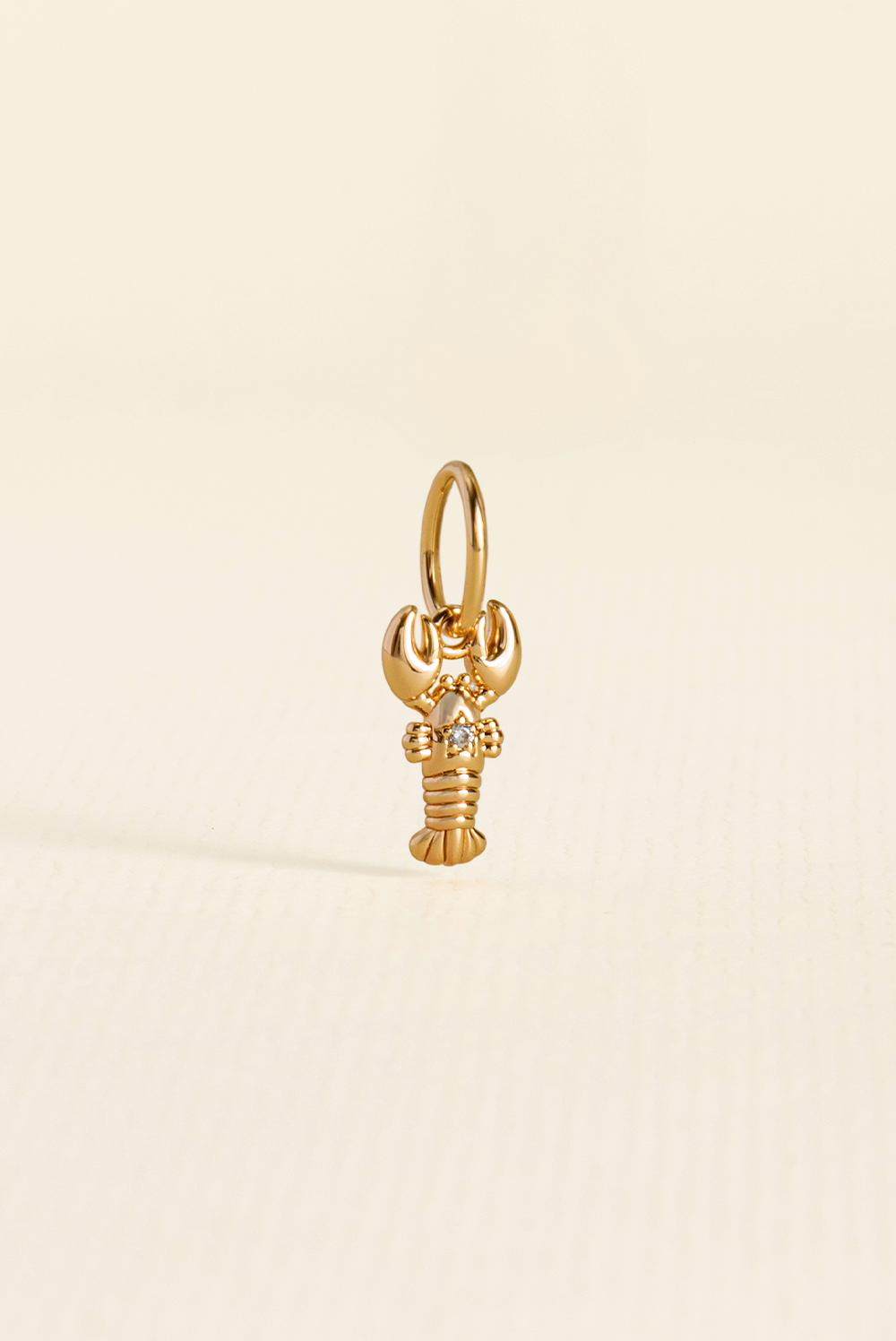 PINGENTE CHARM BAR LAGOSTA DOURADO