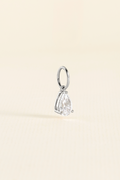 PINGENTE CHARM BAR GOTA ZIRCONIA PRATEADO