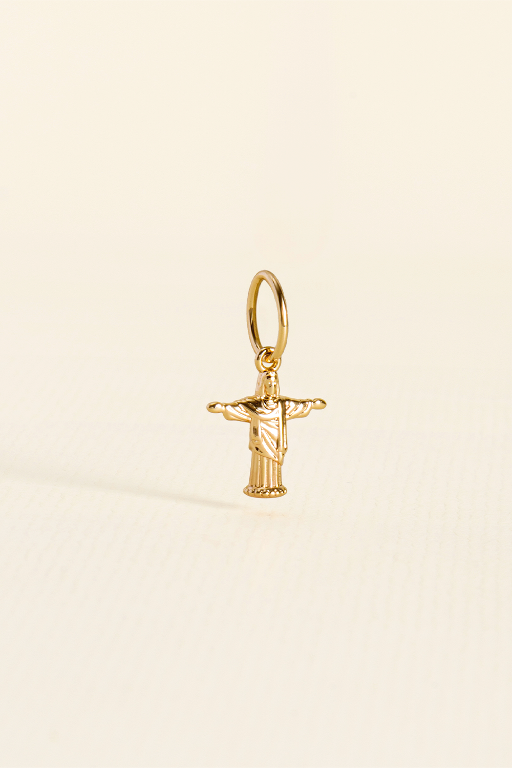 PINGENTE CHARM BAR CRISTO REDENTOR DOURADO