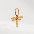 PINGENTE CHARM BAR LIBELULA DOURADO