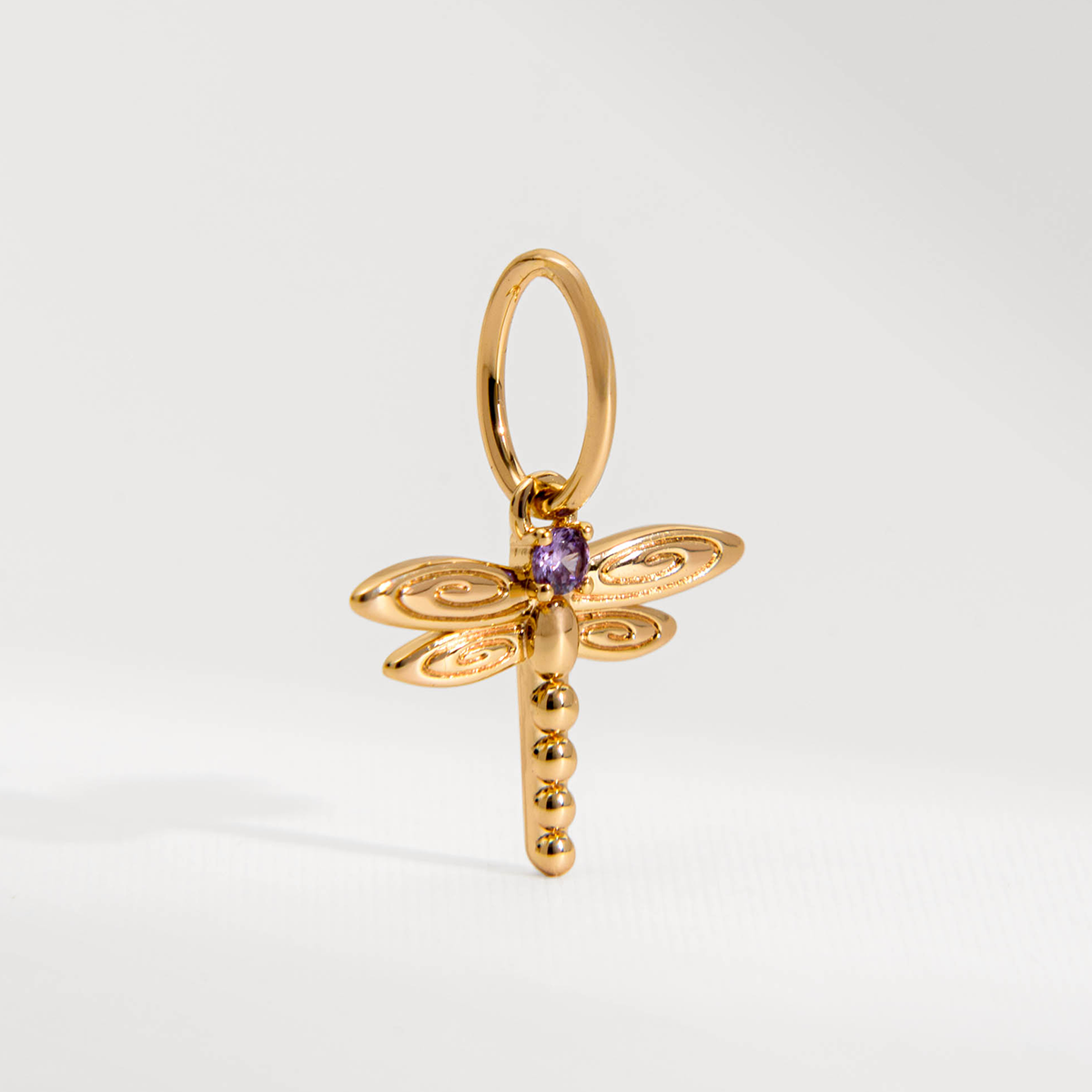 PINGENTE CHARM BAR LIBELULA DOURADO