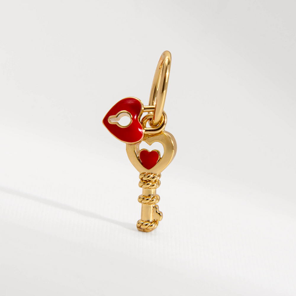 PINGENTE CHARM BAR CHAVE DOURADO