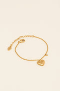 PULSEIRA CORAÇÃO BARBIE DOURADO