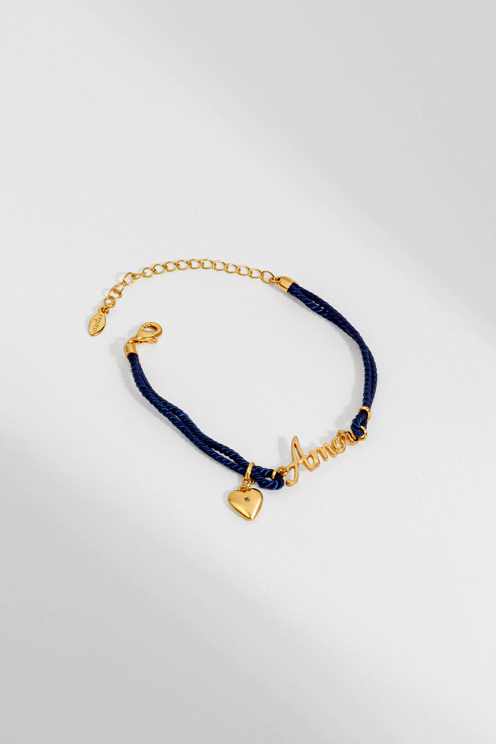 PULSEIRA WISHES AMOR AZUL DOURADO