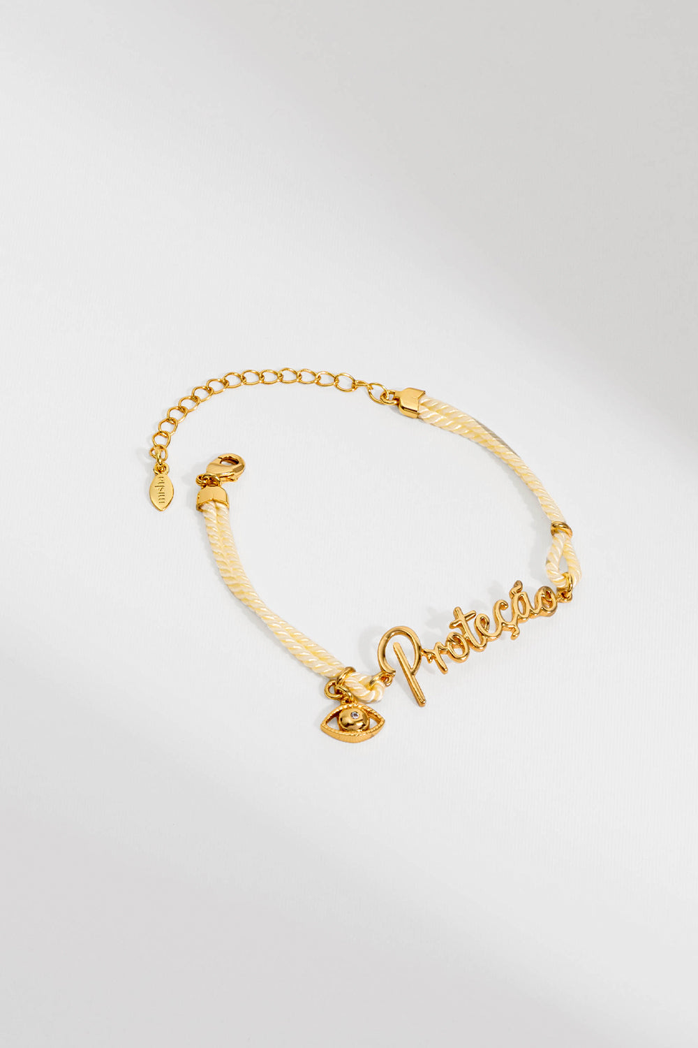 PULSEIRA WISHES PROTEÇÃO OFF WHITE DOURADO