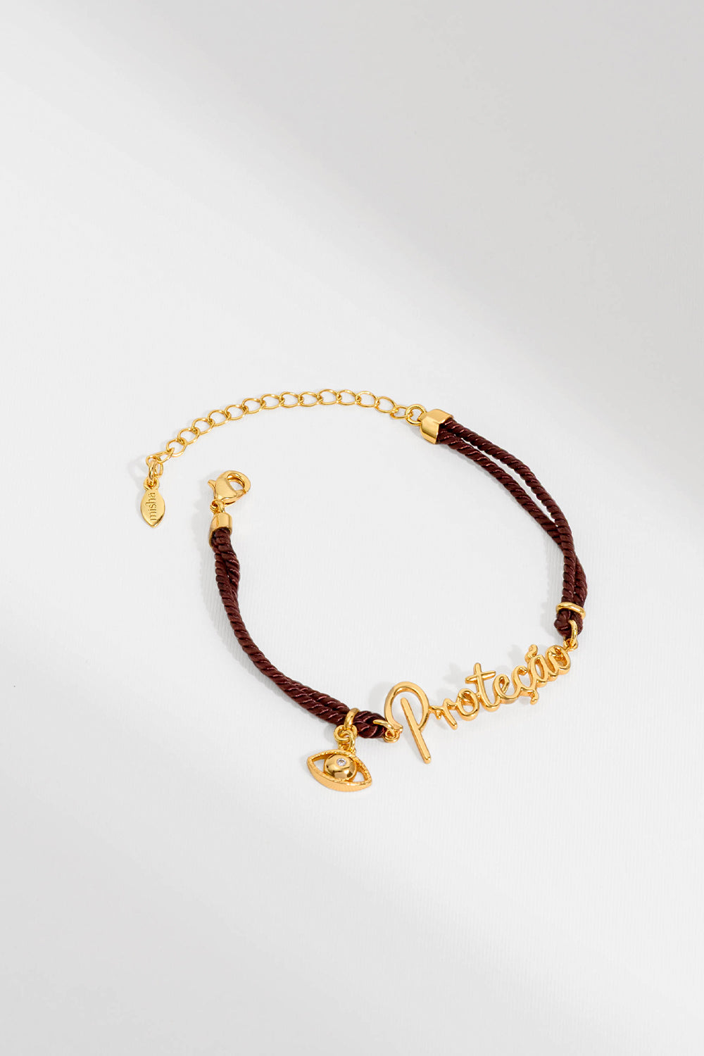 PULSEIRA WISHES PROTEÇÃO MARROM DOURADO