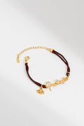 PULSEIRA WISHES PROTEÇÃO MARROM DOURADO