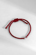 PULSEIRA CORDA INFINITO VERMELHA PRATA 925 VERMELHO