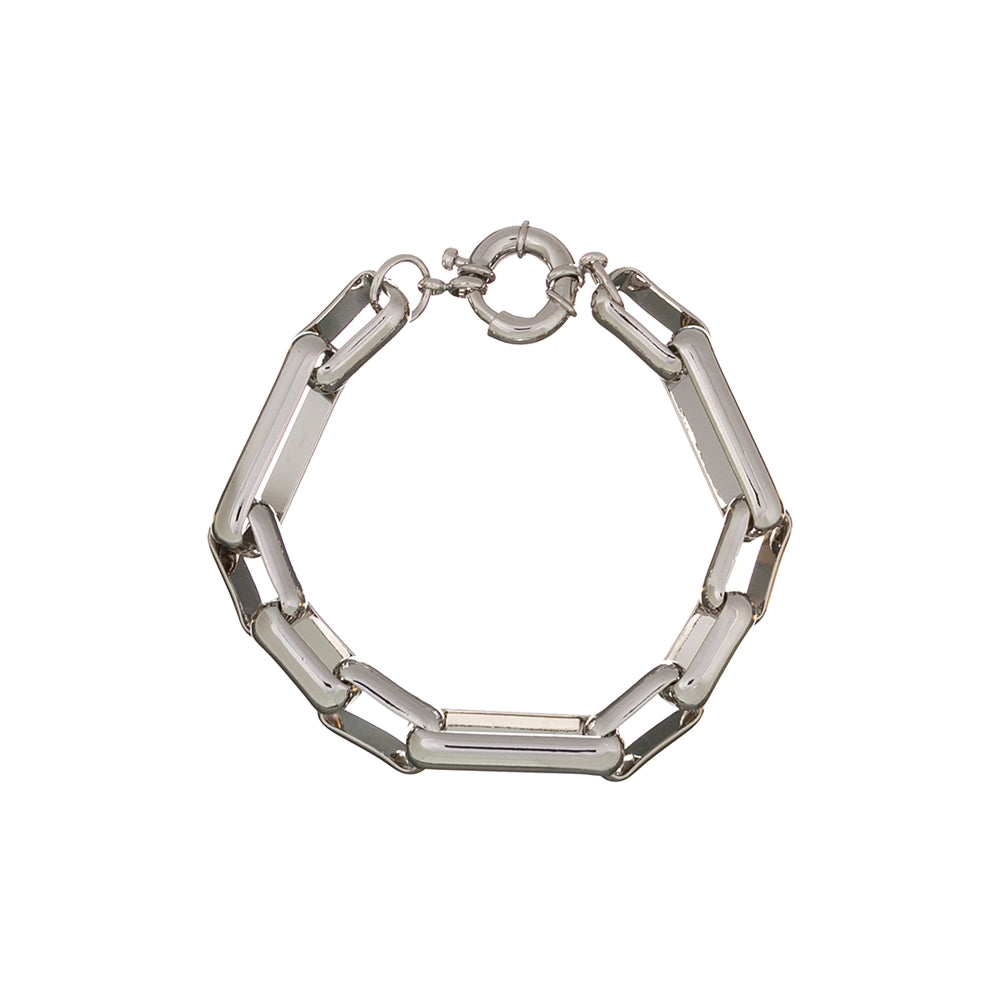 PULSEIRA CORRENTE ELOS NAT PRATEADO